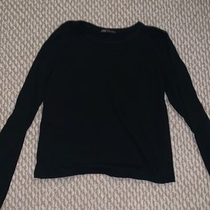 Black Zara Long Sleeved Top